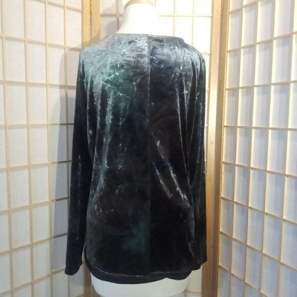 SimplyâVeraâVera WangâLgâCrushedâVelvetâTop - Picture 14 of 14